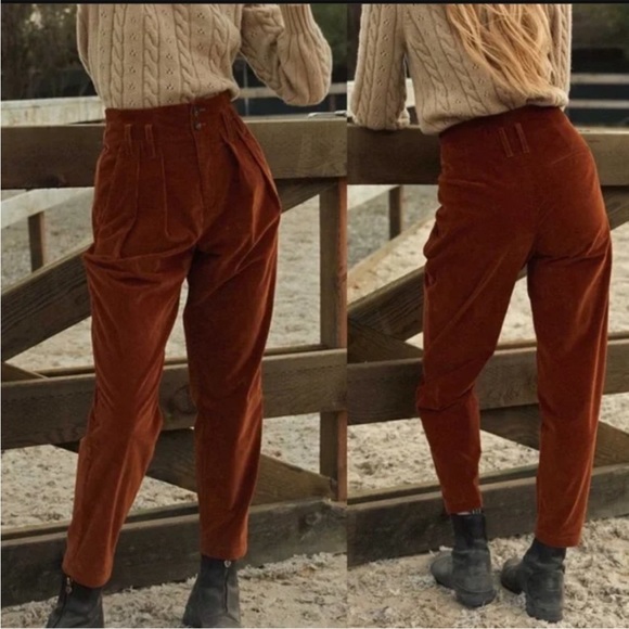 Doen Pants - ISO Doen Nelda Corduroy Pants in Terra di Siena